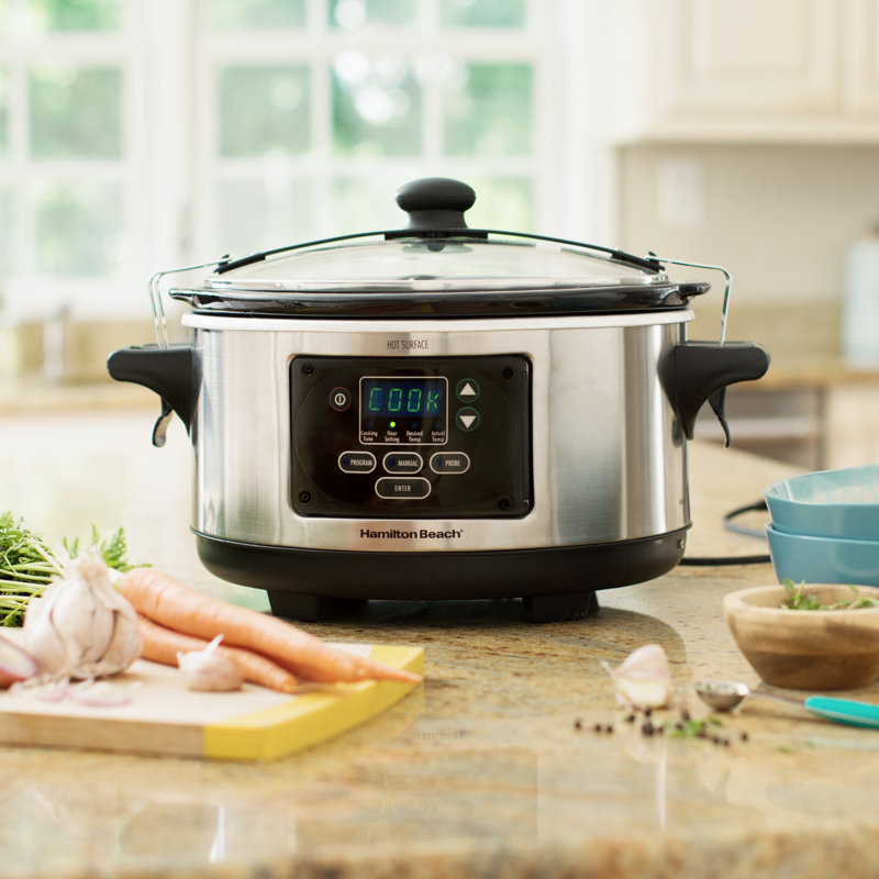 Hamilton Beach 6Qt. Stay or Go Set & Programmable Slow Cooker
